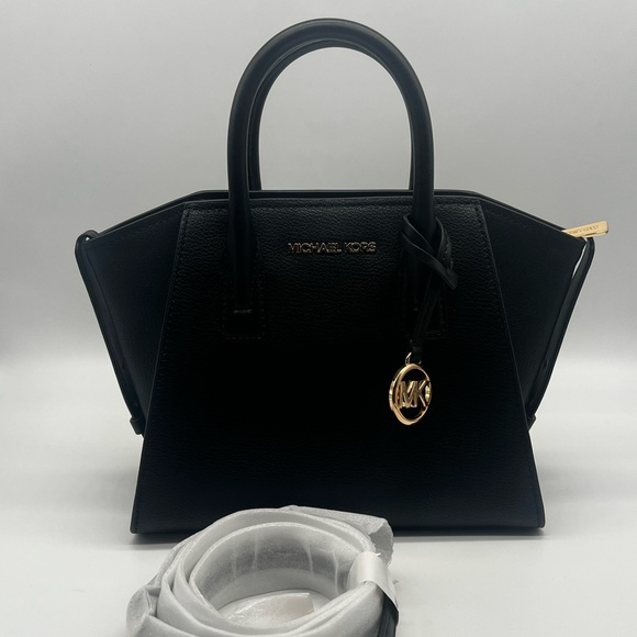 MICHAEL KORS Avril Small Leather Top-Zip Satchel, Style 35F1G4VM2L Pristine Bag - Picture 3 of 17